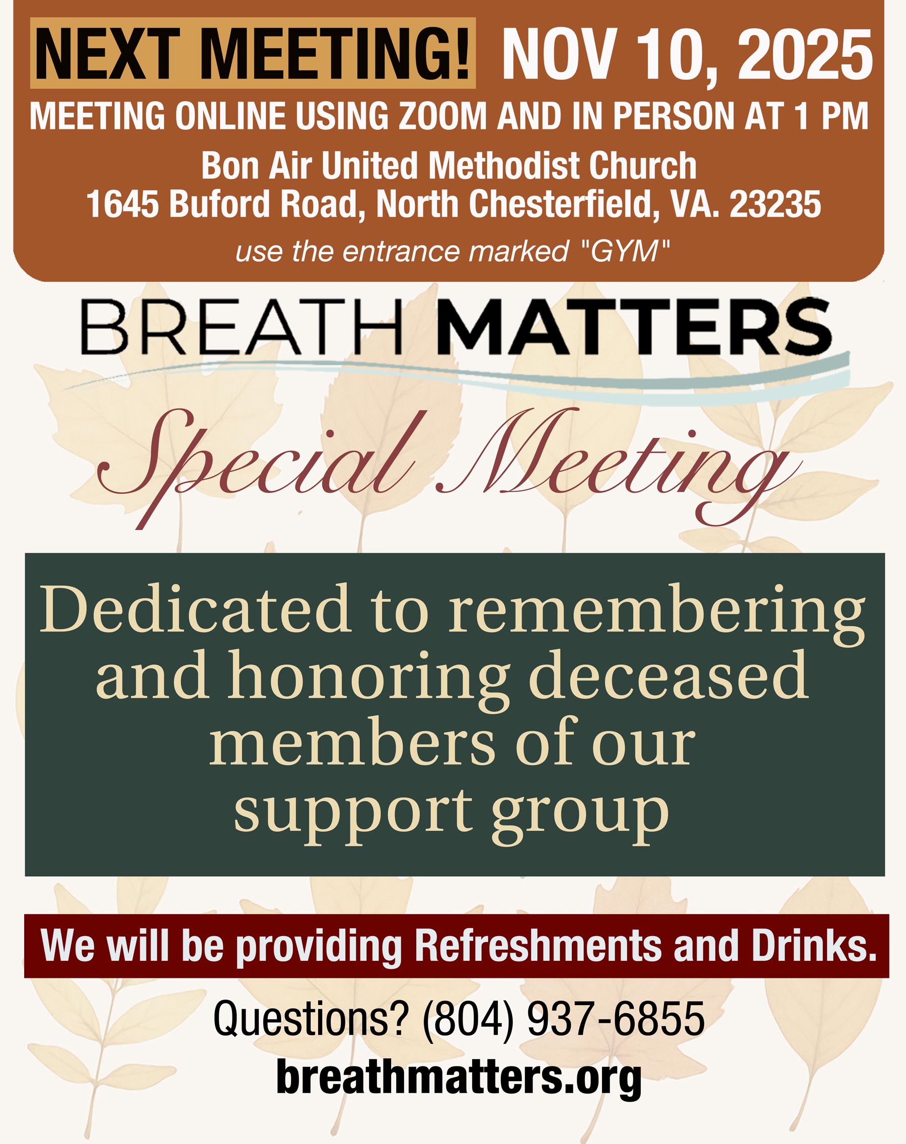 September 2025 Breathmatters Meeting September 2025 Breathmatters Meeting