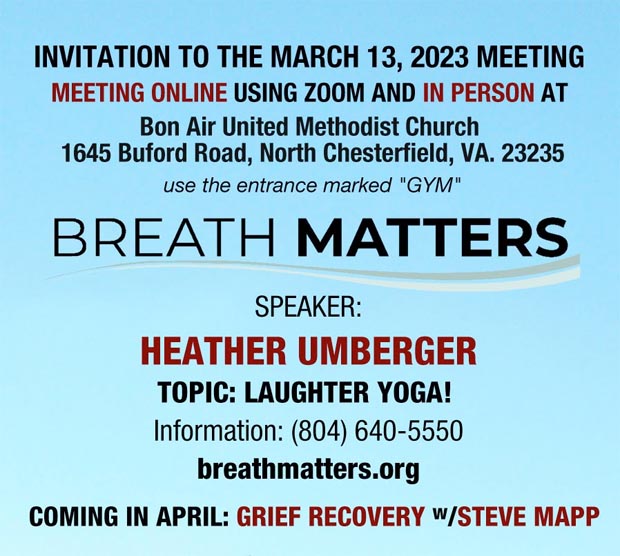 March 2023 Heather Umberger Breathmatters Meeting