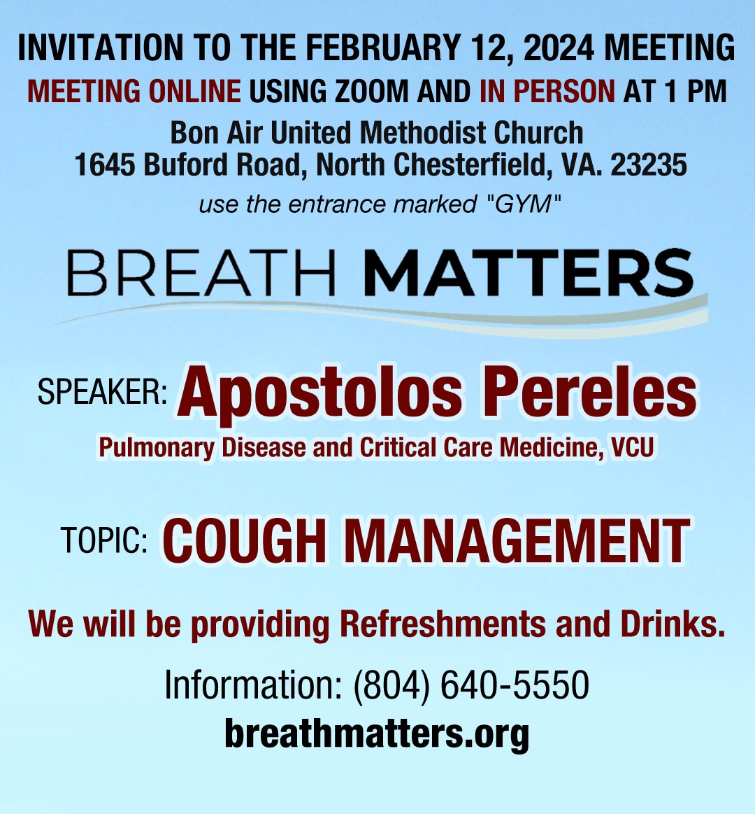 FEBRUARY 2024 BREATHMATTERS MEETING